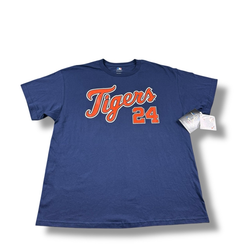 NWT MLB Genuine Merchandise Detroit Tigers #24 Miguel Cabrera Jersey Tee Mens XL